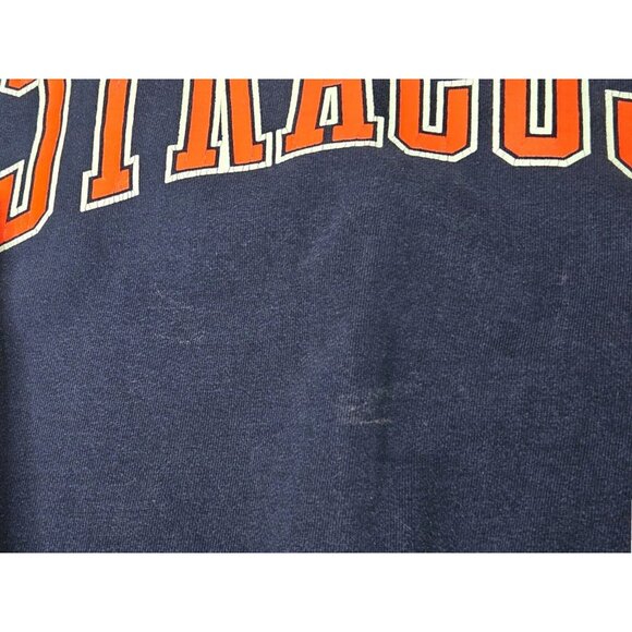 VTG 90s Syracuse University Reverse Weave Crewneck Sweatshirt Size XXXL 3XL Blue - Picture 4 of 13